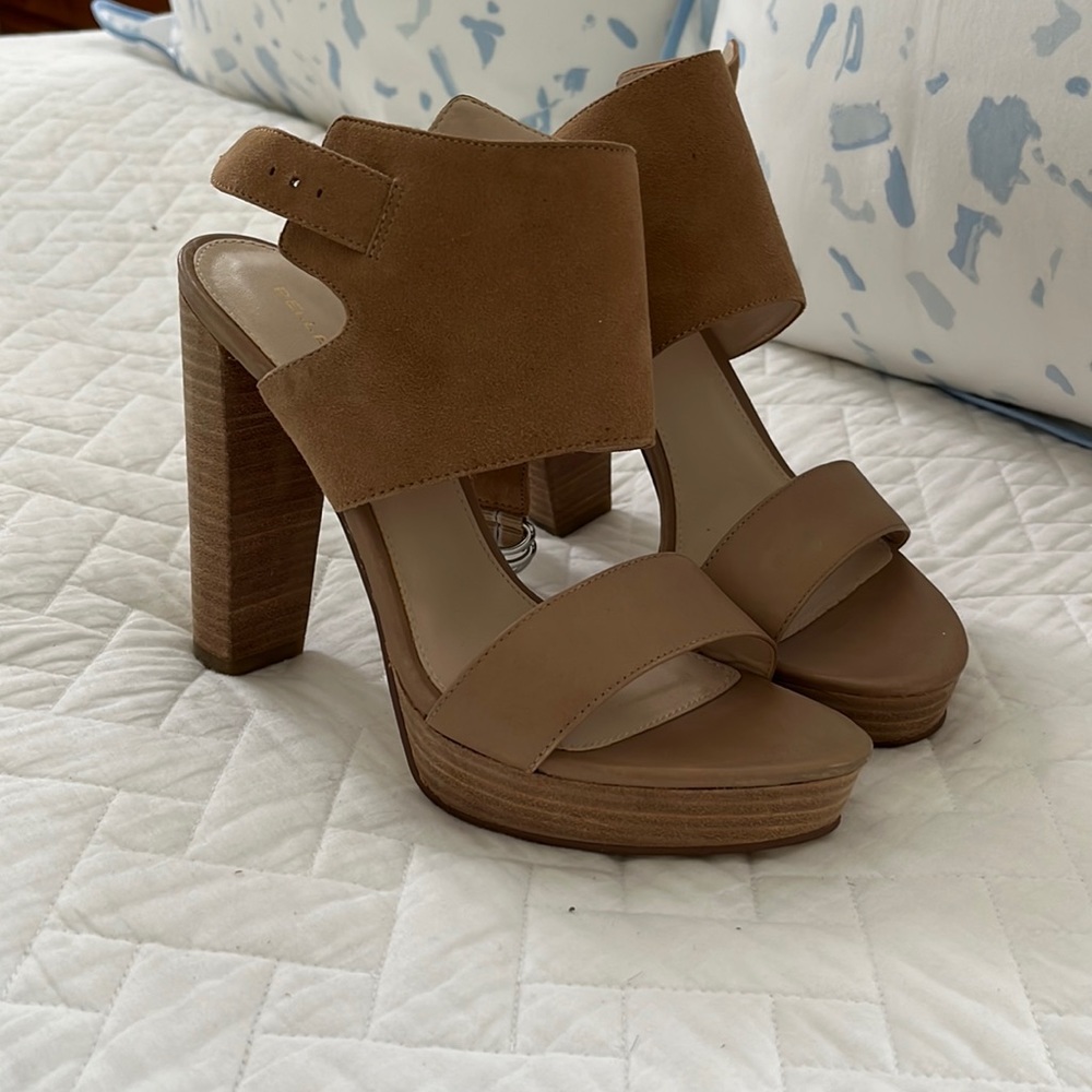 4.5 inch brown-nude Pelle Mode heels